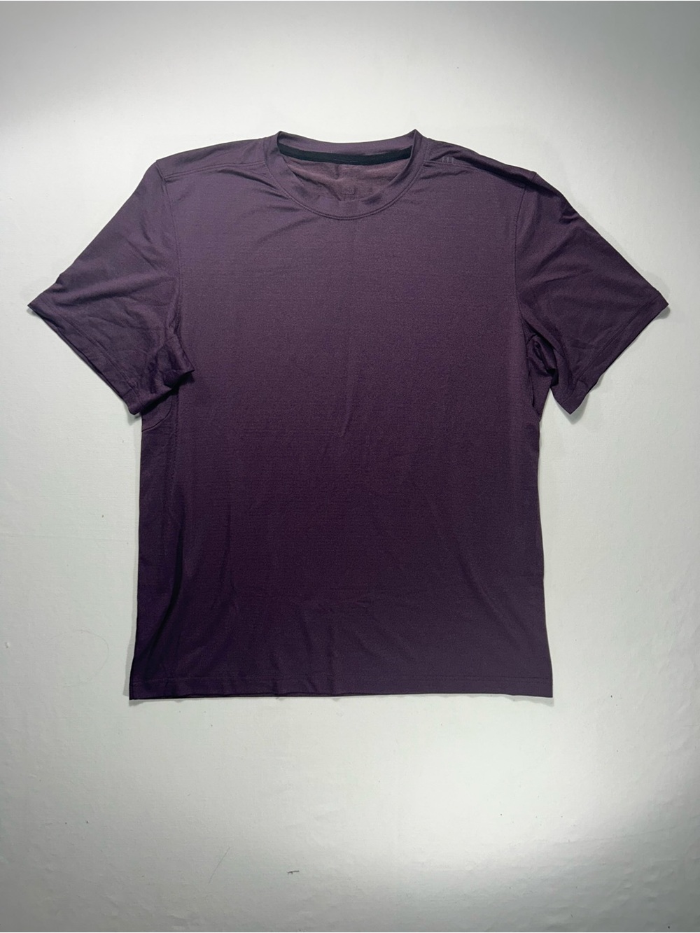 Lululemon Men's License to Train Short-Sleeve Shirt Plum - Medium